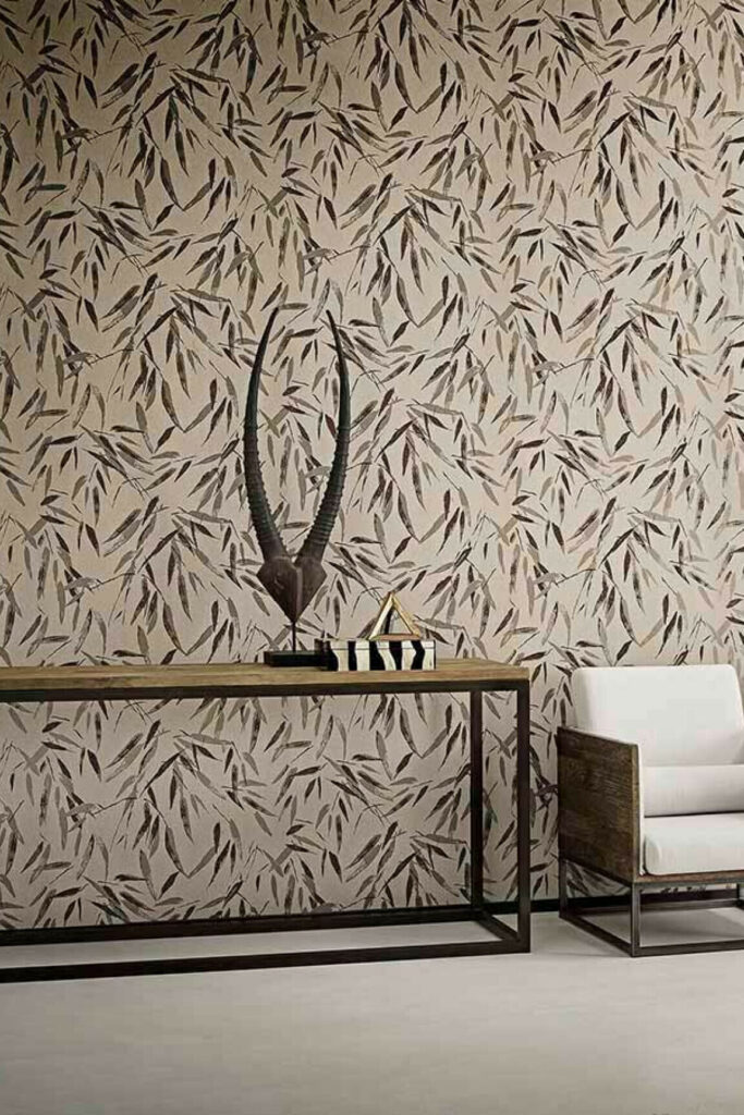 Flamant les memoires Bambou behang in kleur Bord de Seine (80022) - Interieur impressie