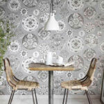 Flamant les memoires Ceramique behang in kleur Pave du Nord (80070) - Interieur impressie