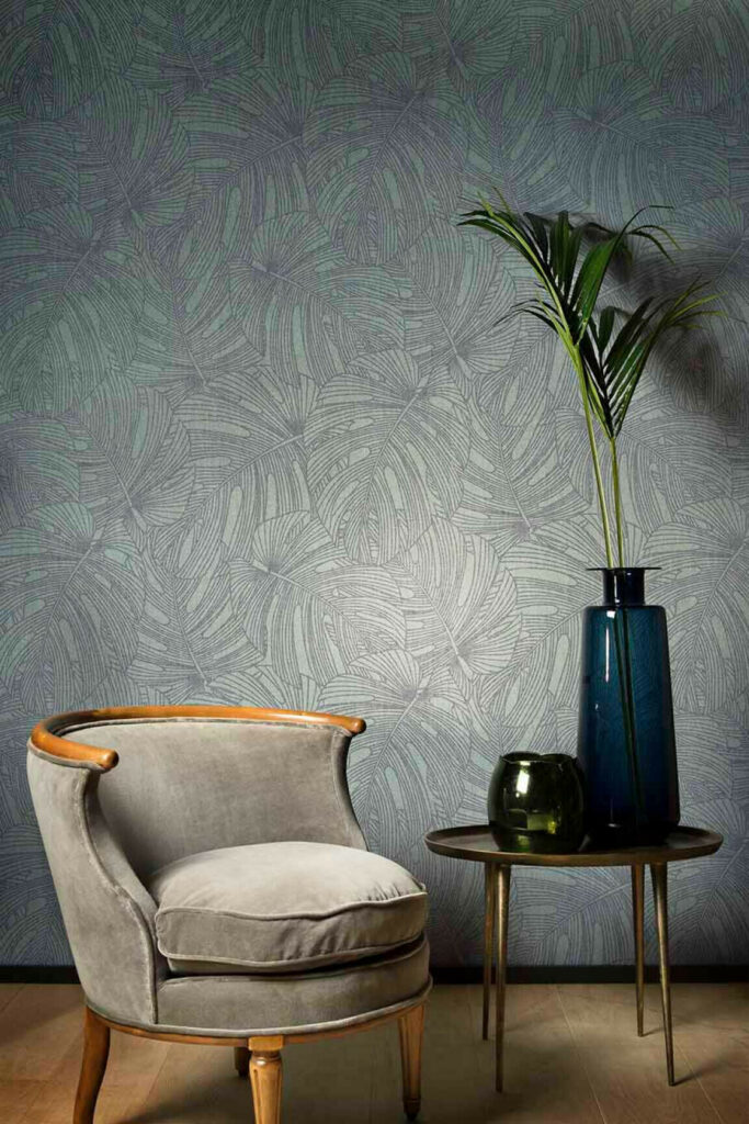 Flamant les memoires Laventure behang in kleur Esmeralda (80092) - Interieur impressie