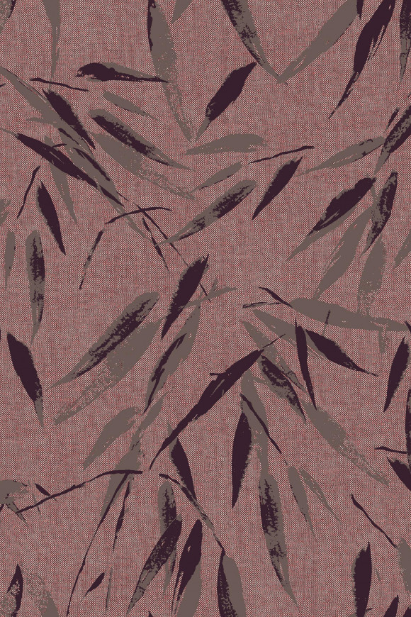 Flamant les memoires Bambou behang in kleur Fragole (80020) - Product close-up