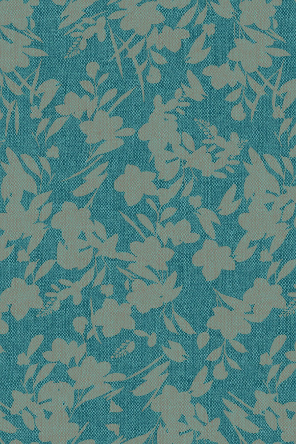 Flamant les memoires Bouton dor behang in kleur Curaçao (80060) - Product close-up