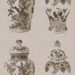 Flamant les memoires Poterie behang in kleur Cimento (80001) - Product close-up