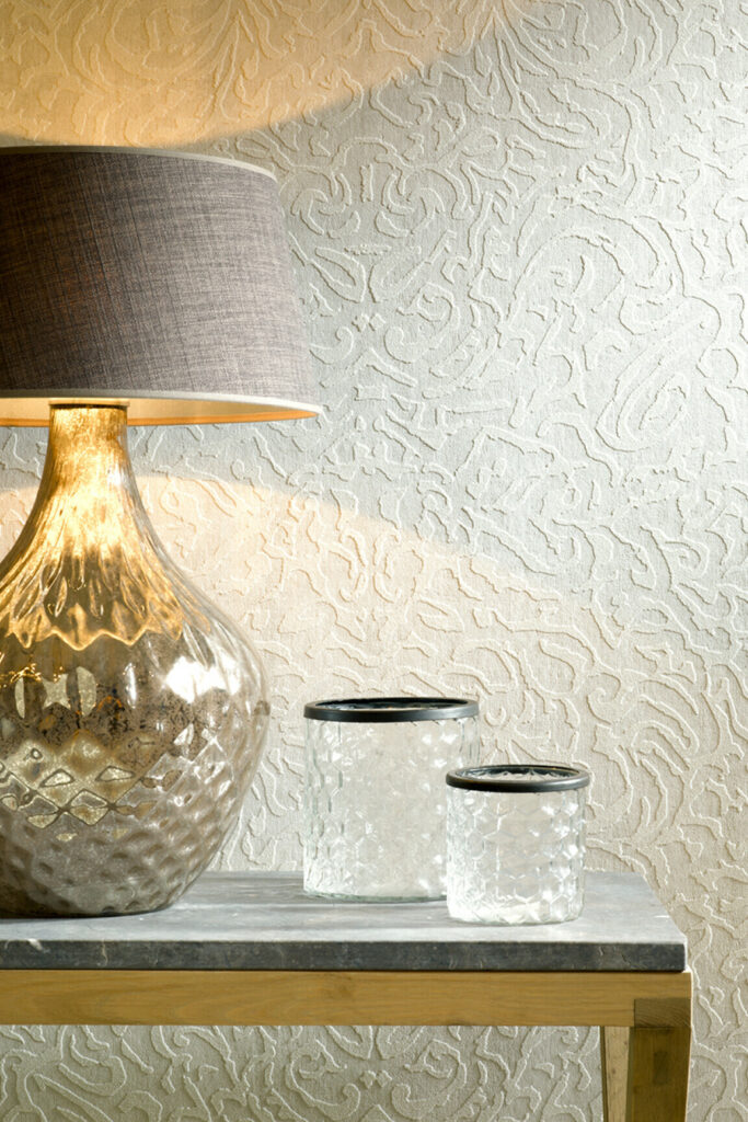 Flamant les mineraux Escalles behang in kleur Argile (50152) - Interieur impressie