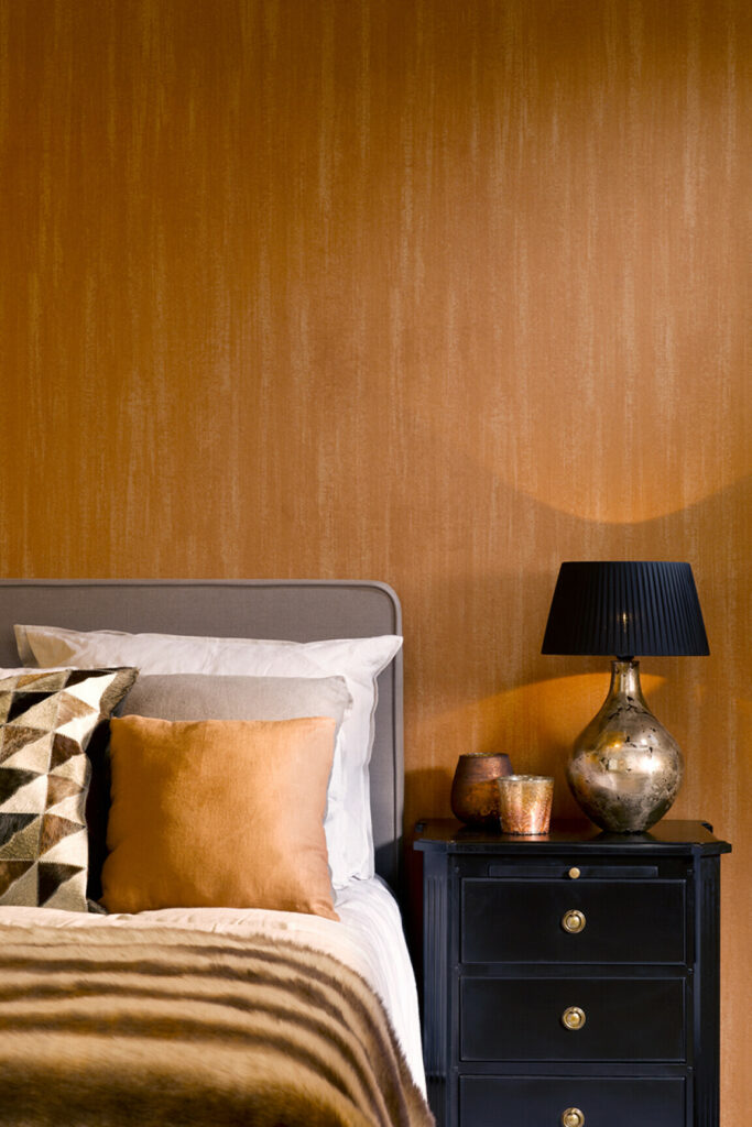 Flamant les mineraux Opale behang in kleur Feu (50012) - Interieur impressie