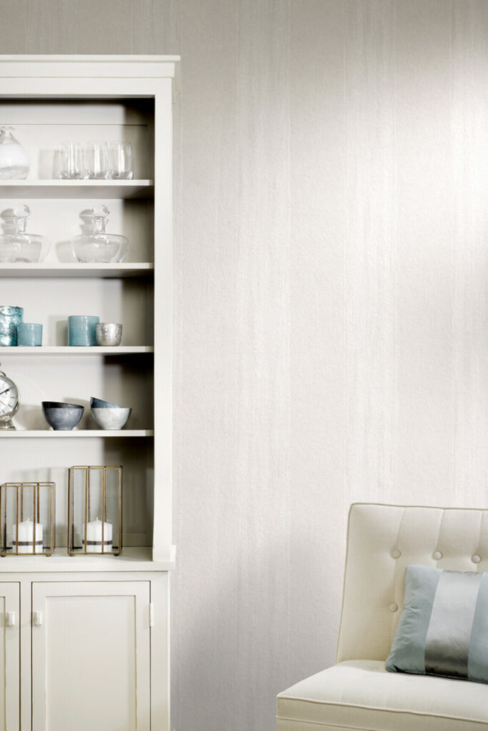 Flamant les mineraux Portel behang in kleur Titane (50103) - Interieur impressie