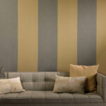 Flamant les rayures stripes Grande stripe behang in kleur Noordzeestrand et Bristol (30025) - Interieur impressie