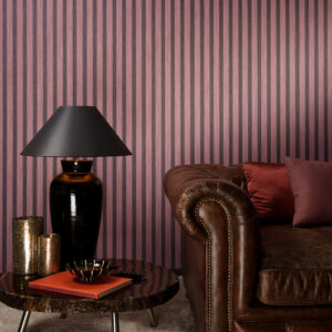 Flamant les rayures stripes Petite stripe behang in kleur Pimento (78116) - Interieur impressie