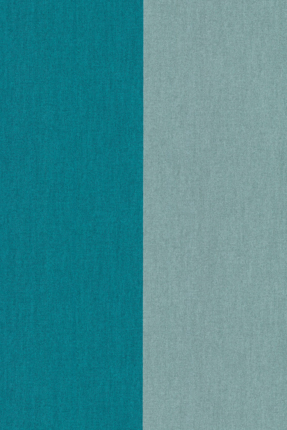 Flamant-les-rayures-stripes Grande Stripe behang in kleur Esmeralda et Curaçao (30027) - Product close-up