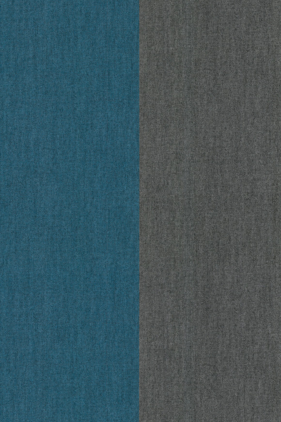 Flamant les rayures stripes Grande stripe behang in kleur Eléphant et Midnight Blue (30028) - Product close-up