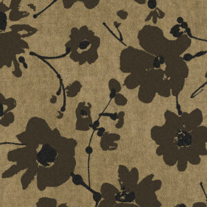 Flamant-suite-III-velvet Metal Velvet Flower and Lin behang in kleur Artichaut (18001) - Product close-up