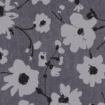 Flamant-suite-III-velvet Metal Velvet Flower and Lin behang in kleur Noir de Lune (18002) - Product close-up
