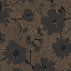 Flamant-suite-III-velvet Metal Velvet Flower and Lin behang in kleur Tartuffo (18003) - Product close-up