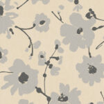 Flamant-suite-III-velvet Metal Velvet Flower and Lin behang in kleur Bone (18005) - Product close-up