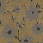 Flamant-suite-III-velvet Metal Velvet Flower and Lin behang in kleur Coco (18007) - Product close-up