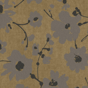 Flamant-suite-III-velvet Metal Velvet Flower and Lin behang in kleur Coco (18007) - Product close-up