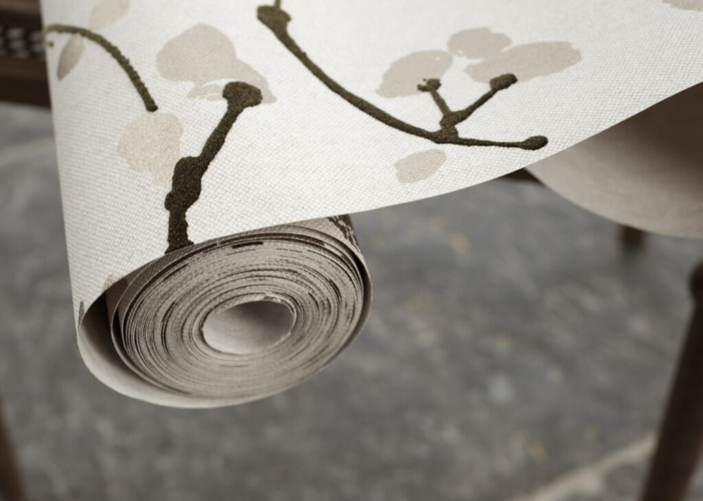 Flamant-suite-III-velvet Metal Velvet Flower and Lin behang (18000) - Sfeerbeeld