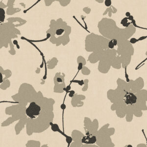 Flamant-suite-III-velvet Metal Velvet Flower and Lin behang in kleur Galet (18008) - Product close-up