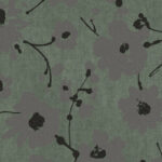 Flamant-suite-III-velvet Metal Velvet Flower and Lin behang in kleur Bottle Green (18009) - Product close-up