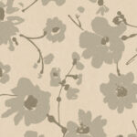 Flamant-suite-III-velvet Metal Velvet Flower and Lin behang in kleur Beach (18010) - Product close-up