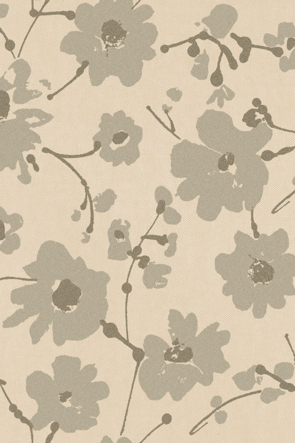 Flamant-suite-III-velvet Metal Velvet Flower and Lin behang in kleur Beach (18010) - Product close-up