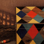 Flamant suite i les unis Lin behang in kleur Havane (40090) - Interieur impressie