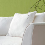 Flamant suite i les unis Lin behang in kleur Bambou (40093) - Interieur impressie