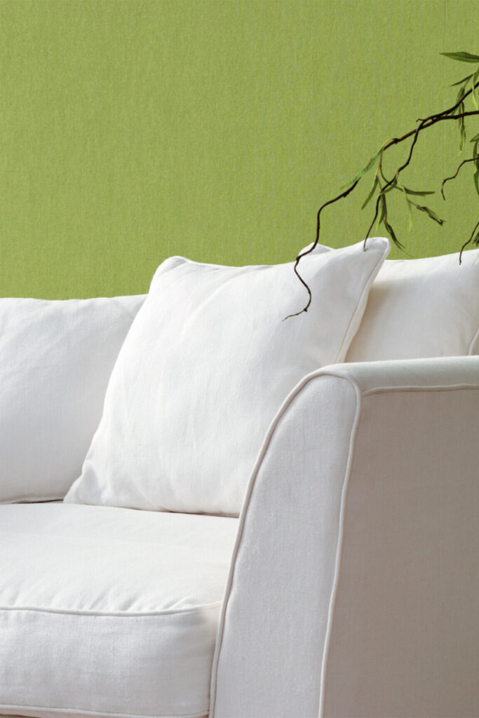 Flamant suite i les unis Lin behang in kleur Bambou (40093) - Interieur impressie