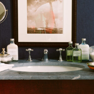 Flamant suite v mystic impressions Lin behang in kleur Bleu de Toi (59314) - Interieur impressie