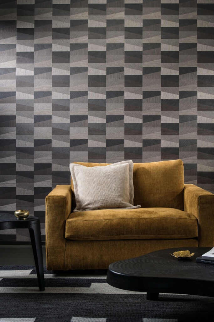 Arte Focus Polygon behang in kleur 26552 (26552) - Interieur impressie