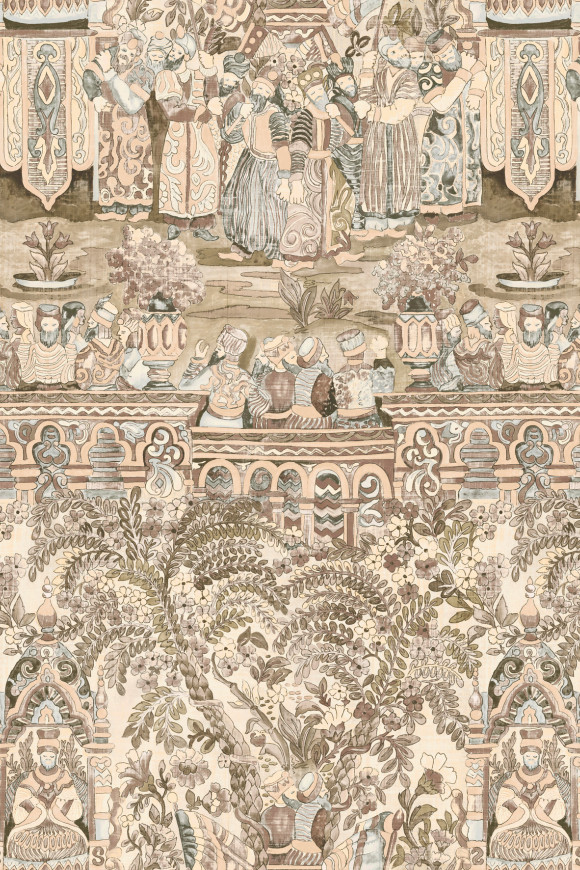 Arte Gitane Emperador behang in kleur Folklore (49501) - Product close-up