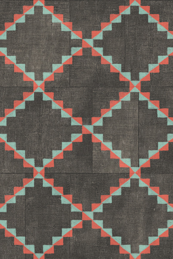 Arte Gitane Janela behang in kleur Raspberry (49531) - Product close-up