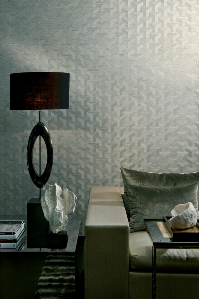 Arte Heliodor Cube behang in kleur 49006 (49006) - Interieur impressie