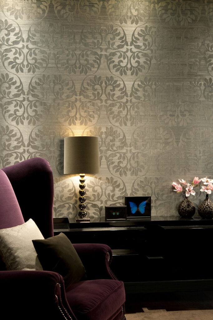 Arte Heliodor Leaf behang in kleur 49052 (49052) - Interieur impressie