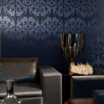 Arte Heliodor Leaf behang in kleur 49054 (49054) - Interieur impressie