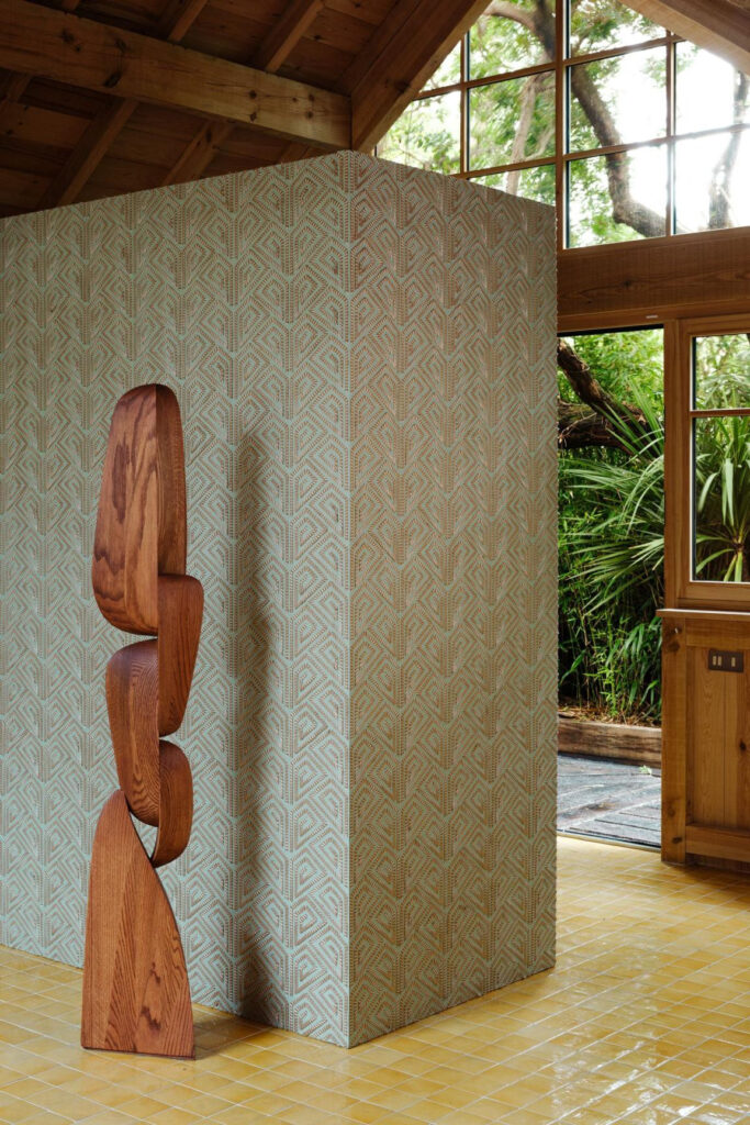 Arte Icarus Alata behang in kleur Duck Egg (15712) - Interieur impressie