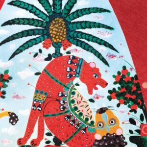 Arte Icarus Armalu behang in kleur Rosso (15750) - Product close-up