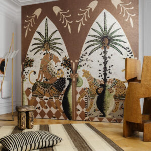 Arte Icarus Armalu behang in kleur Bronzo (15751) - Interieur impressie