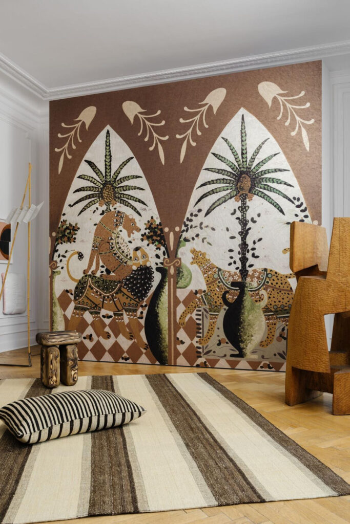 Arte Icarus Armalu behang in kleur Bronzo (15751) - Interieur impressie