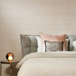 Arte Icons Latus behang in kleur Bisque (50512A) - Interieur impressie