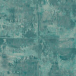 Arte Metal x patina Platinum behang in kleur Aquamarine (85503A) - Product close-up