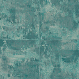 Arte Metal x patina Platinum behang in kleur Aquamarine (85503A) - Product close-up