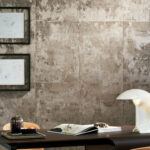 Arte Icons Platinum behang in kleur Taupe (85505) - Interieur impressie