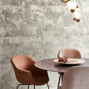 Arte Icons Platinum behang in kleur Trumpet Silver (85507) - Interieur impressie