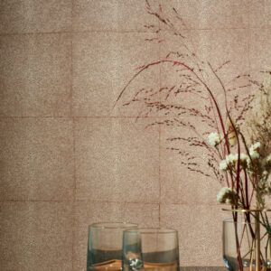 Arte Icons Shagreen behang in kleur Rose Brown (85522) - Interieur impressie