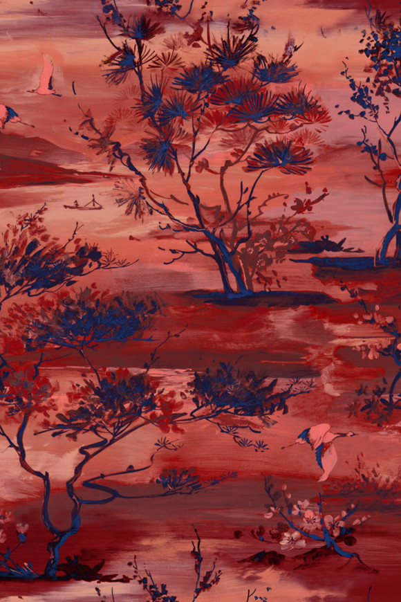 Arte Yumiko Sagimai behang in kleur 6010 (6010) - Product close-up