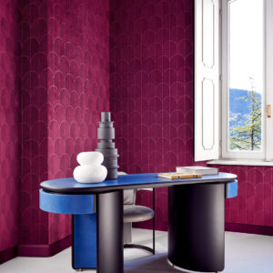 Arte Kanso Anicca behang in kleur Passion (72522) - Interieur impressie