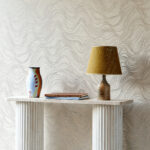 Arte Kharga Bayuda behang in kleur Dazzling Silver (74042) - Interieur impressie