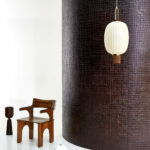 Arte Kharga Tenere behang in kleur Mahogany Brown (74024) - Interieur impressie