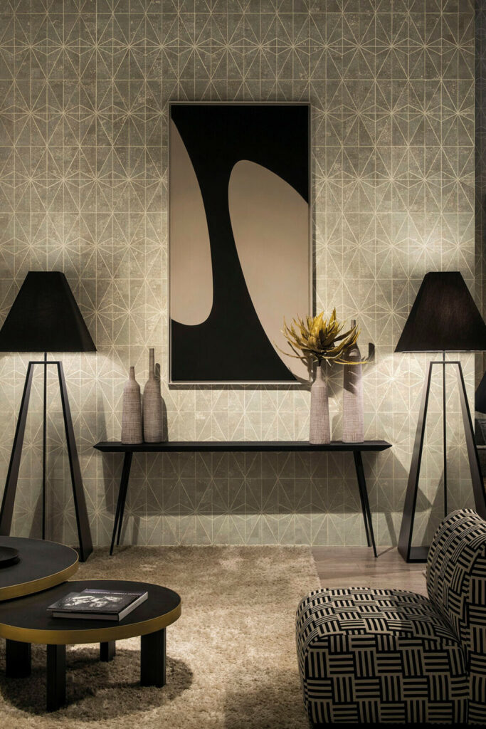 Arte Khatam Celeste behang in kleur KHA63 (KHA63) - Interieur impressie