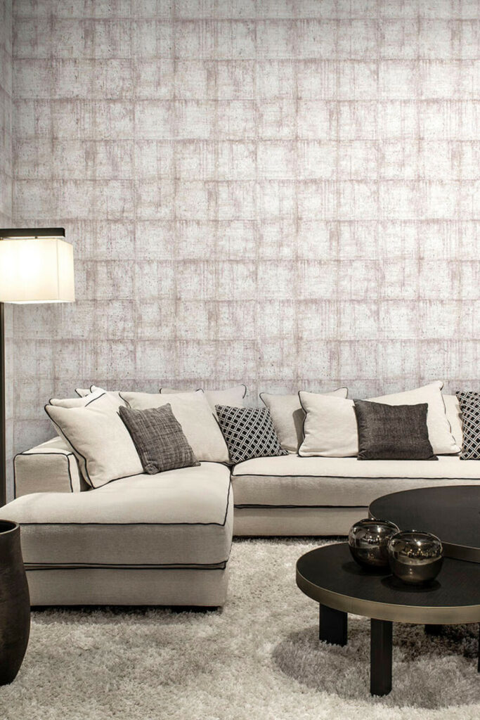 Arte Khatam Chequers behang in kleur KHA35 (KHA35) - Interieur impressie